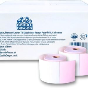 White and Pink Rolls 20 Rolls in A Box 76 x 76 2 ply