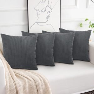Aspire Homeware Grey Cushions with Covers Included 45 x 45 cm