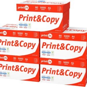 Printer Paper Copier Paper 25000 Sheets 50 x 500 A4 80g Premium White Test Winner PEFC