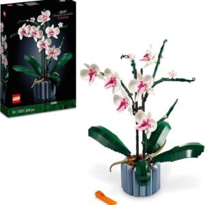 LEGO Botanicals Orchid - Artificial Plant Set for Adults incl. Faux Flowers and a Buildable Vase - Home Office Decor - Gift Idea for Women and Men - 10311