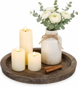 Hanobe Wooden Candle Holder Tra