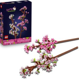 LEGO Botanicals Cherry Blossoms Toy - Faux Flowers Building Set - Desk Decoration or Floral Home Decor - Nature Gift for 8+ Year Old Girls & Teens