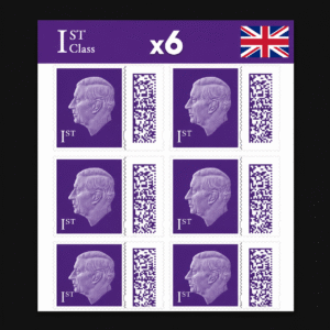 6 Pcs Albian Trading 1st Class Postage Stamps