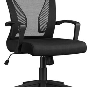 Yaheetech Ergonomic Swivel Computer Chair Breathable Mesh Office Chair With Adjustable Height & Lumbar Support
