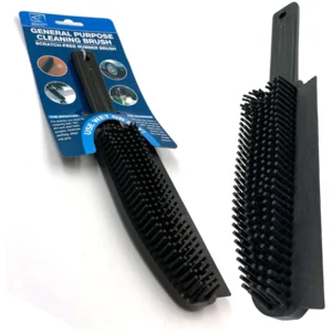 Rubber Pet Hair Remover Brush | 2 in 1 Cleaning Brush with Squeegee