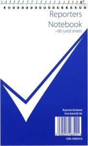 nu Reporters Wirebound Notebook 80 Pages Writing Pad