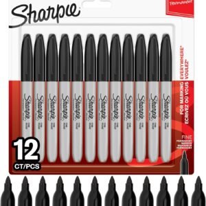 Sharpie Fine Point Permanent Markers Black 12 Marker Pack