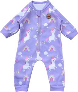 Swimbubs Baby Swimming Warm Suit Boys Fleece Lined Wetsuit Girls UV UPF50 Sun Protection Swimsuit
