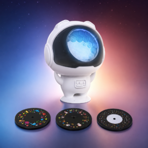 3D Astronaut Character Night Light – Novelty Space-Themed Bedside Lamp for Bedroom, Kids’ Room and Desk