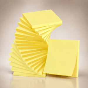 18-Pcs Yellow Sticky Notes, 76 x 76mm (3 x 3 Inch) – Self-Adhesive Memo Pads for Office, School and Home