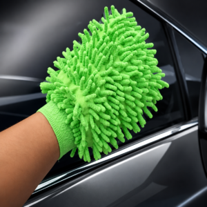 1-Piece Microfibre Car Wash Mitt – Soft Scratch-Resistant Cleaning Glove for Cars, Home and Kitchen