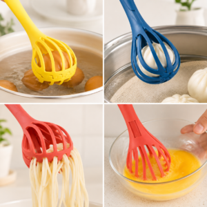 2-in-1 Manual Egg Beater & Hand Whisk – Handheld Kitchen Mixer for Eggs, Cream and Batter