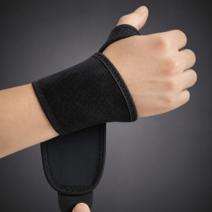 2-Pcs Compression Weightlifting Wrist Wraps – Adjustable Wrist Support Straps for Gym, Training and Fitness