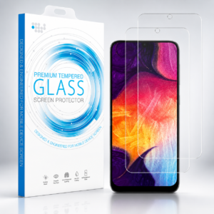 2-Pcs Tempered Glass Screen Protectors for Samsung Galaxy A20, A30, A30s, A31, A32 4G, A50, A50s, M10s, M30, M30s and M31