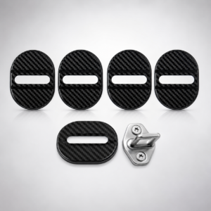 4 Pcs Car Door Lock Striker Covers – Plastic Door Latch Protectors for Vehicle Door Protection