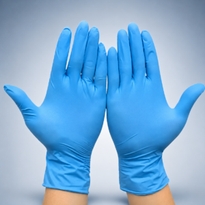 8 Pcs Large Disposable Nitrile Gloves – Anti-Slip Protective Gloves for Cleaning and Household Use