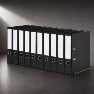 10 Pcs Amazon Basics A4 Lever Arch Files – Black Document Binders for Office and Paper Storage
