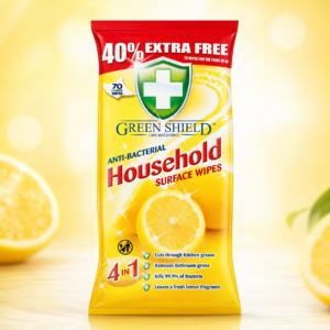 250 XL Antibacterial Household Surface Wipes – Multipurpose Cleaning Wipes for Home and Office