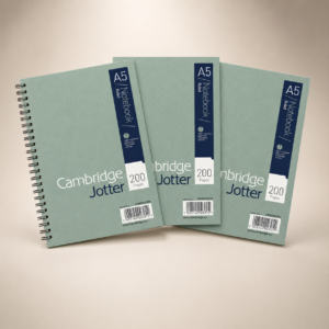Cambridge Jotter A5 Wirebound Ruled Notebooks – 200 Pages Each, 3 Pcs