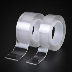 1 Roll Heavy-Duty Double-Sided Nano Tape – Reusable, Washable and Traceless Transparent Adhesive Tape for Home, Office and Car