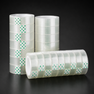 10 Rolls Transparent Adhesive Tape – 8mm Wide Multi-Purpose Clear Tape for Home, Office, Crafts and Packaging
