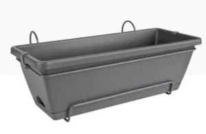 Elho Barcelona All in 1 Balcony Planter Set 50cm Anthracite