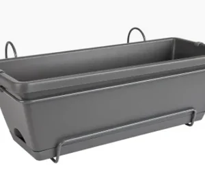 Elho Barcelona All in 1 Balcony Planter Set 50cm Anthracite