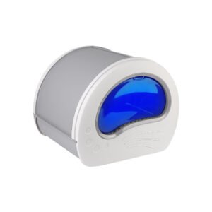 Large Anti-Splash Cat Litter Box with Drawer & Sterilizing Light – Grey Cat Potty Tray