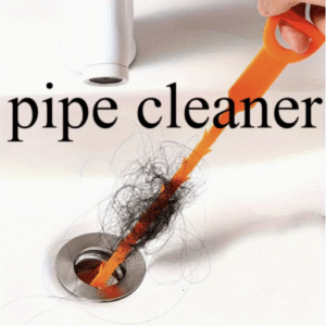 Manual Hair Drain Clog Remover Tool – Flexible Metal Bristles & Ergonomic Handle | Kitchen Sink, Bathroom Tub & Sewer Pipe Unclogger | No Battery Needed | Safe for PVC & Metal Pipes
