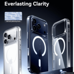 Magnetic Transparent Case for iPhone 17 / 17 Air / 17 Pro / 17 Pro Max – Slim Fit, Shockproof & Wireless Charging Compatible