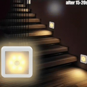 LED Motion Sensor Stair Wall Light – Wireless Battery-Powered Night Light (1 PC)